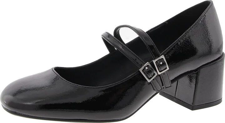 LEEANN Womens Comfort Insole Manmade Block Heels
