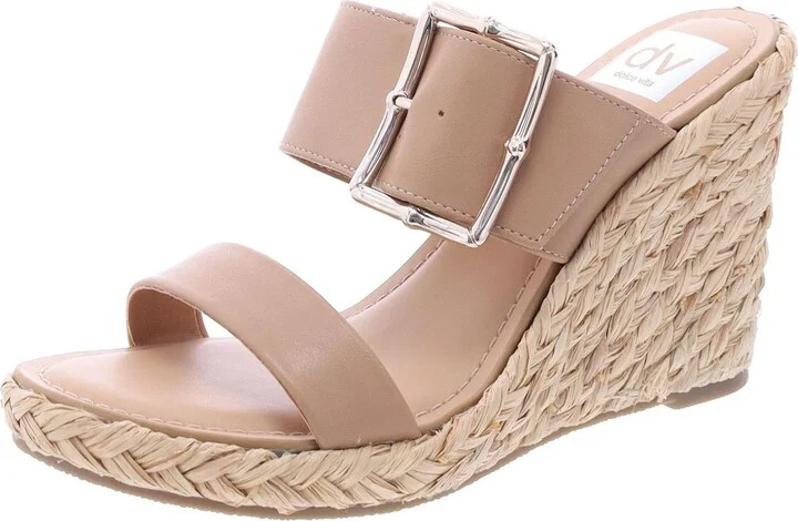 LeeLee Womens Cork Strappy Heels