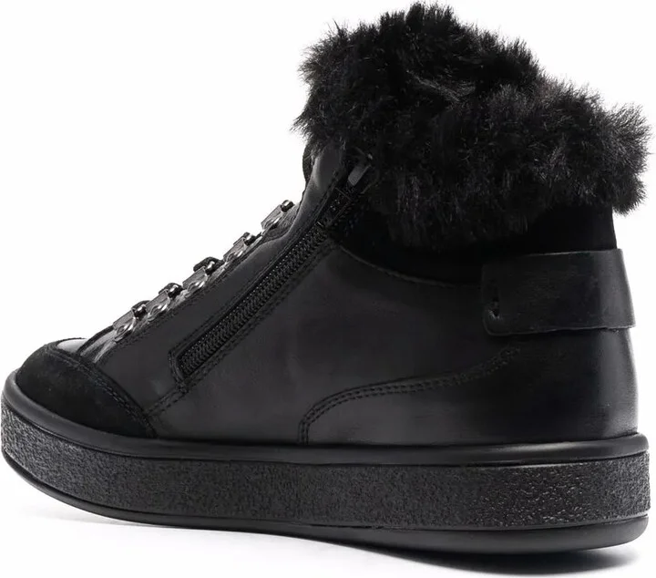 Leelu faux-fur trim sneakers - Image 3