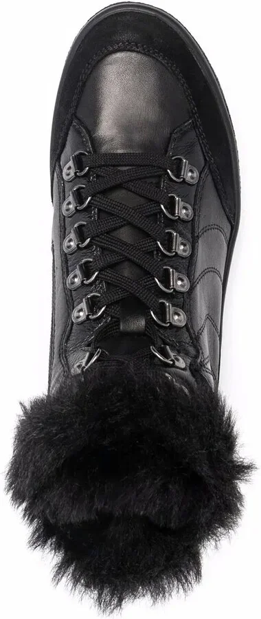 Leelu faux-fur trim sneakers - Image 4