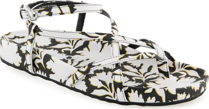 Leera Ankle Strap Flat Sandal