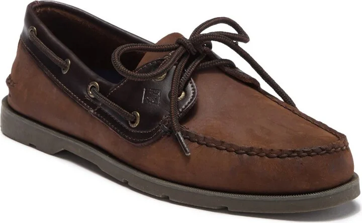 Leeward Leather Boat Shoe