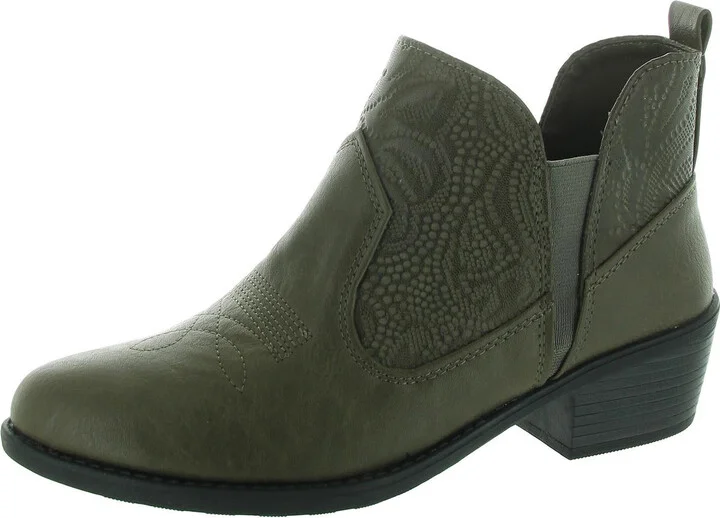 Legand Womens Stretch Manmade Chelsea Boots