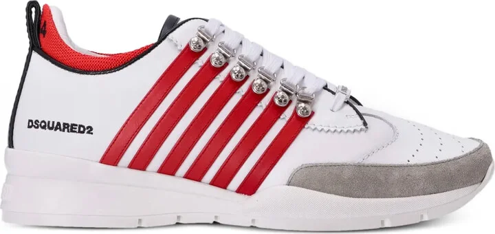 Legendary striped leather sneakers