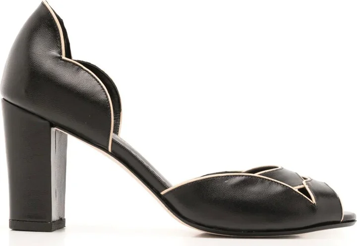Léger 75mm leather pumps