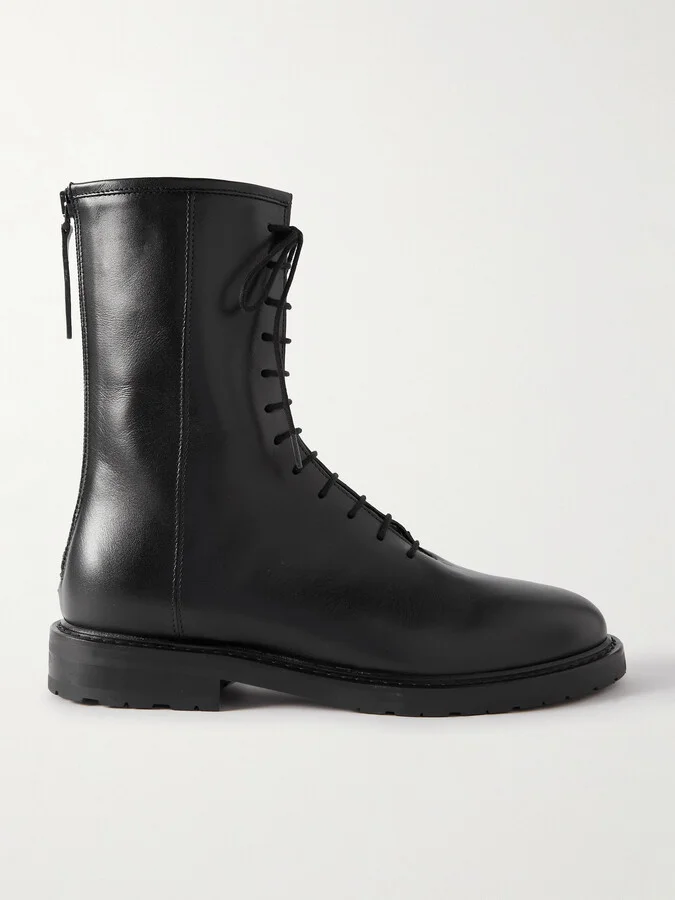 LEGRES - 08 Leather Ankle Boots - Black