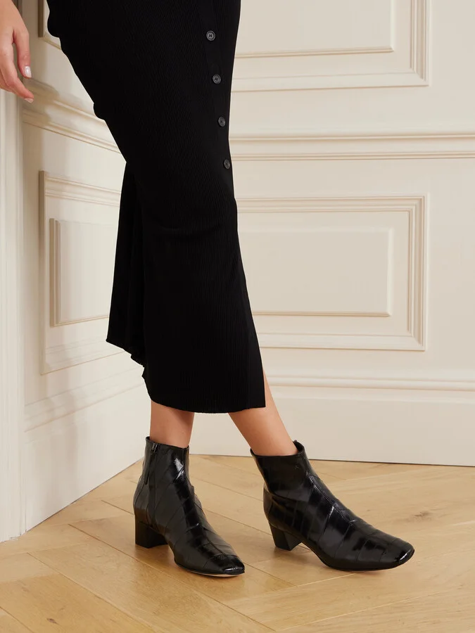 LEGRES - 83 Eel Ankle Boots - Black - Image 2