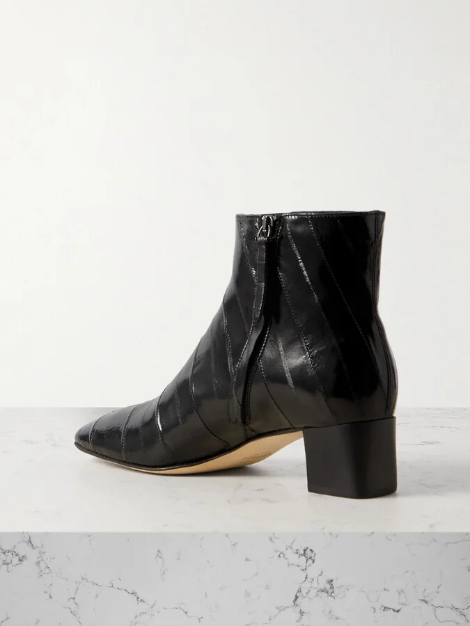 LEGRES - 83 Eel Ankle Boots - Black - Image 3