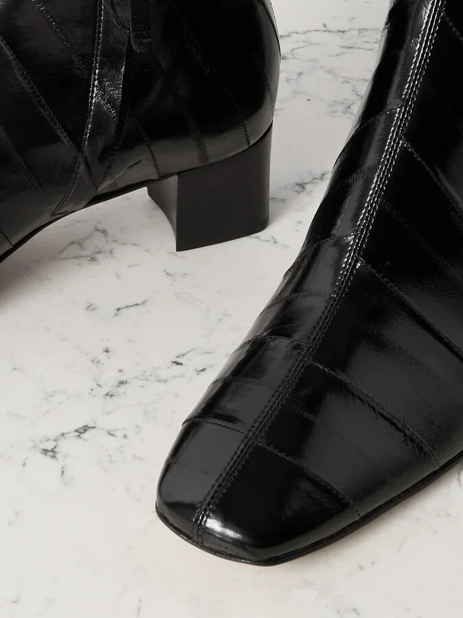 LEGRES - 83 Eel Ankle Boots - Black - Image 4