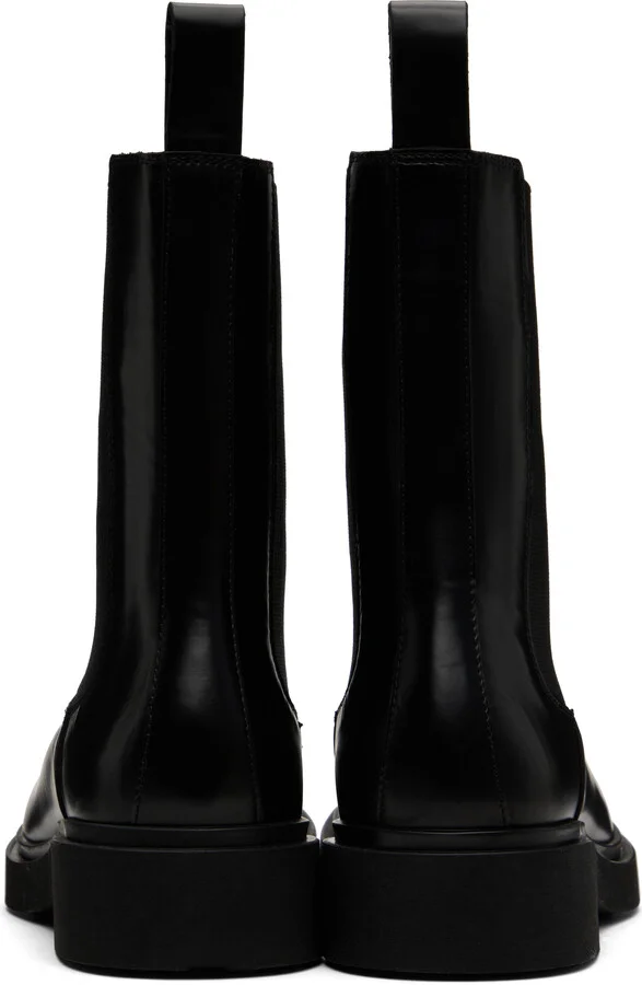 Legres Black Boxed Leather Chelsea Boots - Image 2