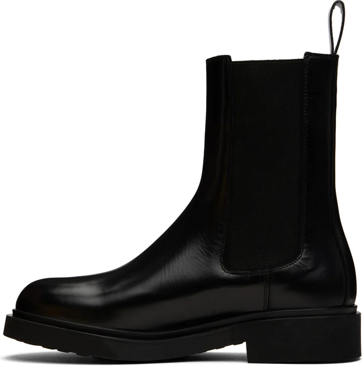 Legres Black Boxed Leather Chelsea Boots - Image 3
