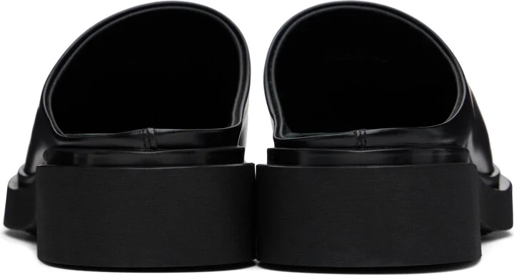 Legres Black Boxed Leather Clogs - Image 2