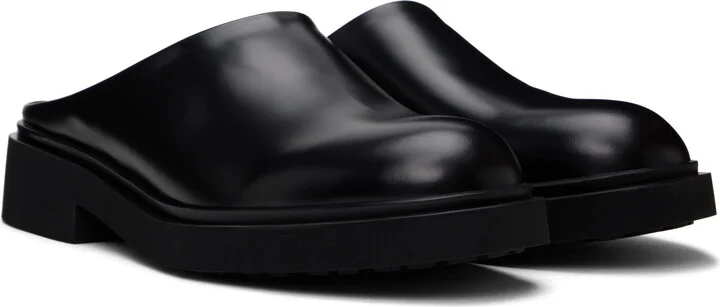 Legres Black Boxed Leather Clogs - Image 4
