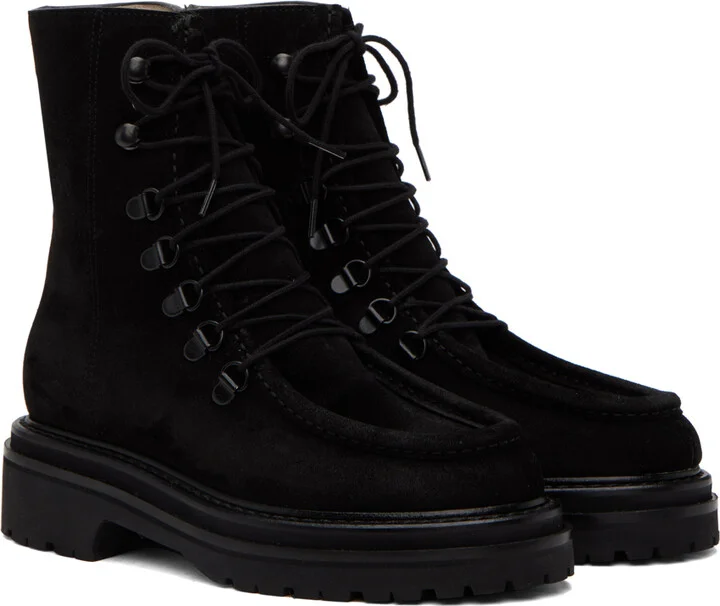 Legres Black College Boots - Image 4