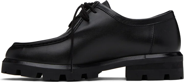 Legres Black Lace-Up Derbys - Image 3