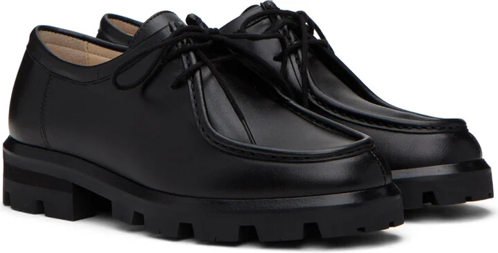 Legres Black Lace-Up Derbys - Image 4