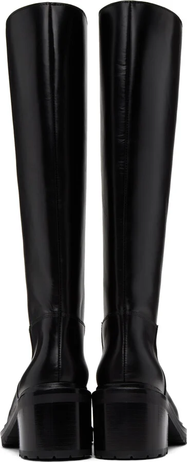 Legres Black Paneled Riding Boots - Image 2