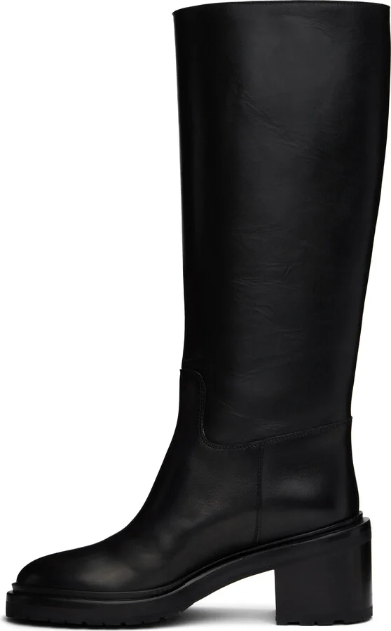 Legres Black Riding Heel Tall Boots - Image 3