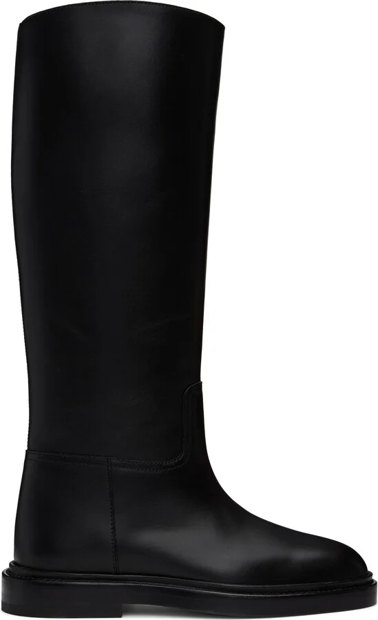 Legres Black Riding Tall Boots