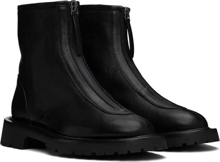 Legres Black Zipped Boots - Image 4