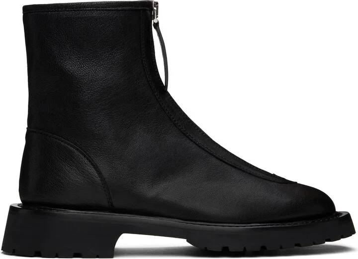Legres Black Zipped Boots