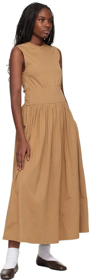 Legres Brown Nappa Leather Ballerina Flats - Image 5