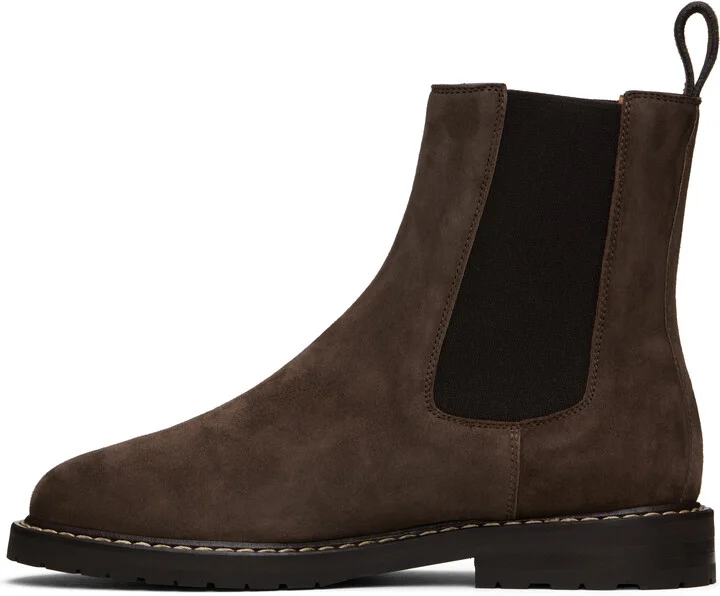 Legres Brown Suede Chelsea Boots - Image 3