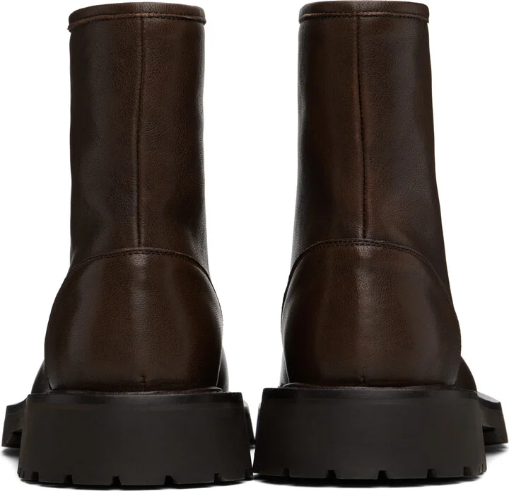 Legres Brown Zipper Boots - Image 2