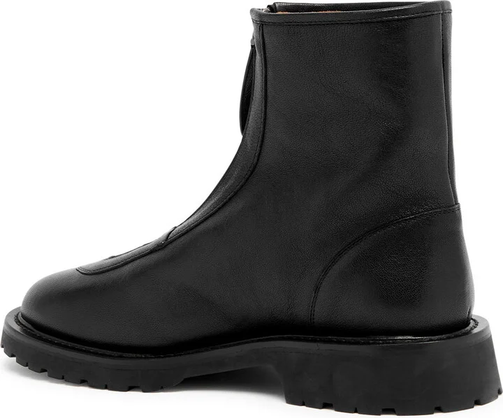 Legres Grained Leather Ankle Boots - Image 2