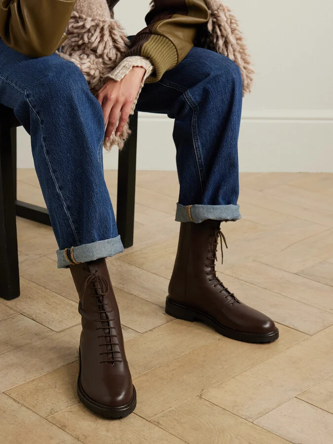 LEGRES - Leather Ankle Boots - Brown - Image 2