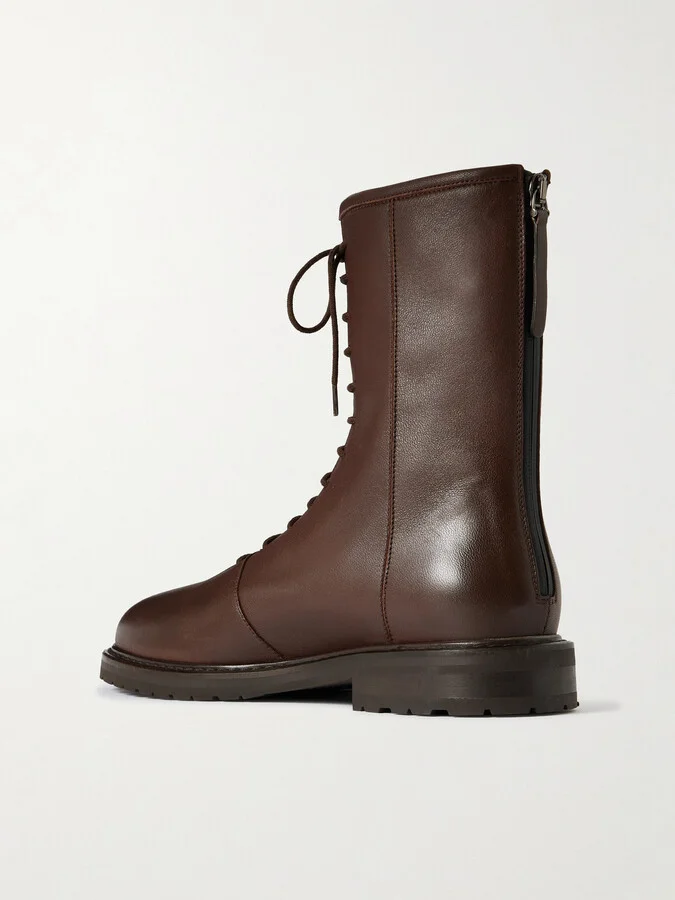 LEGRES - Leather Ankle Boots - Brown - Image 3