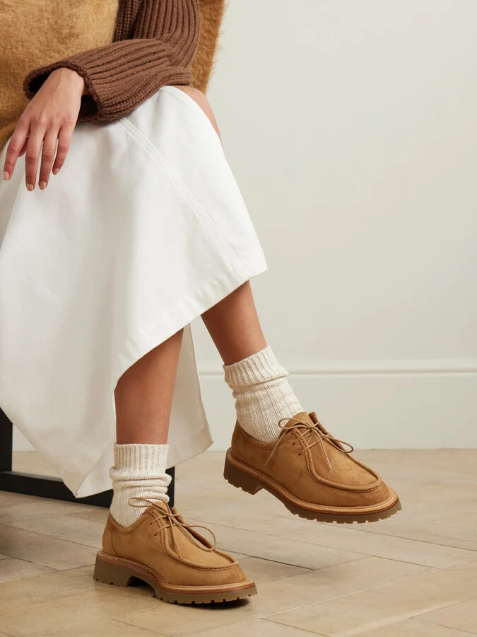 LEGRES - Suede Brogues - Brown - Image 2