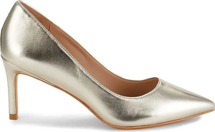 Leigh Metallic Leather Stiletto Pumps