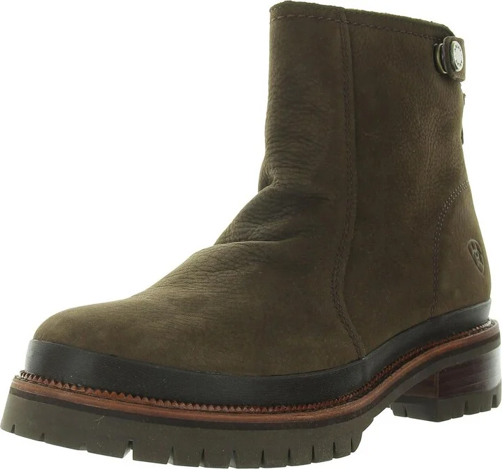 Leighton H2O Womens Zipper Nubuck Ankle Boots