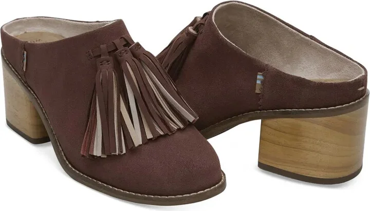 Leila "brown" block-heel mules - Image 2