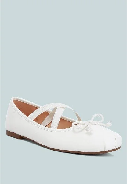 leina recycled faux leather ballet flats Women - Image 2