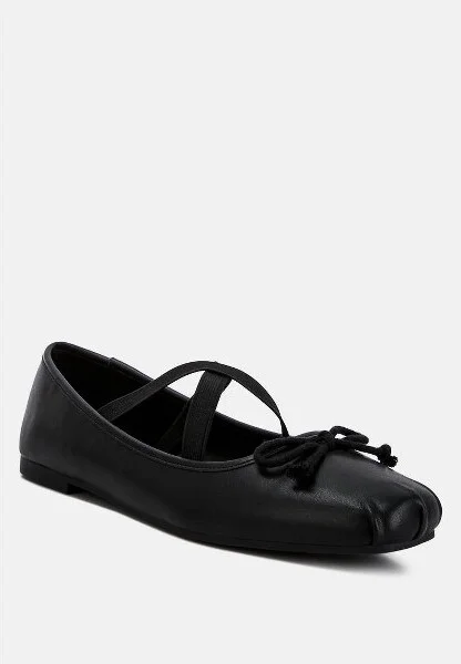 leina recycled faux leather ballet flats Women - Image 3