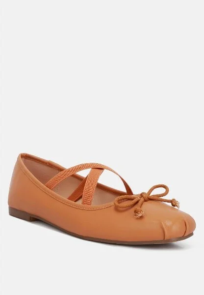 leina recycled faux leather ballet flats Women - Image 4