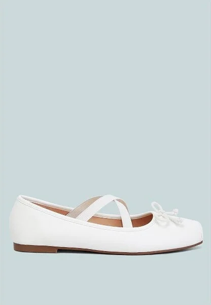 leina recycled faux leather ballet flats Women