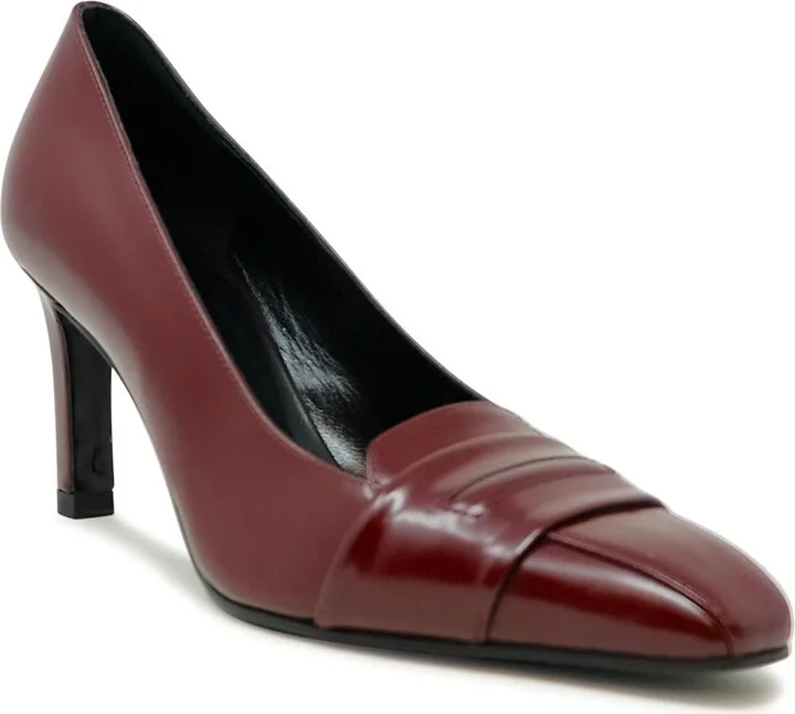 Lella Baldi Lt2473sb Laredo Bordeaux Leather Pumps - Image 2