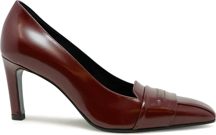 Lella Baldi Lt2473sb Laredo Bordeaux Leather Pumps
