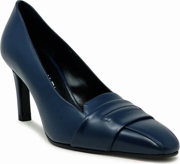Lella Baldi Lt2473sb Laredo Navy Leather Pumps - Image 2