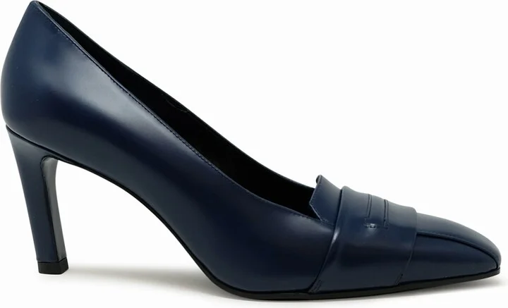Lella Baldi Lt2473sb Laredo Navy Leather Pumps