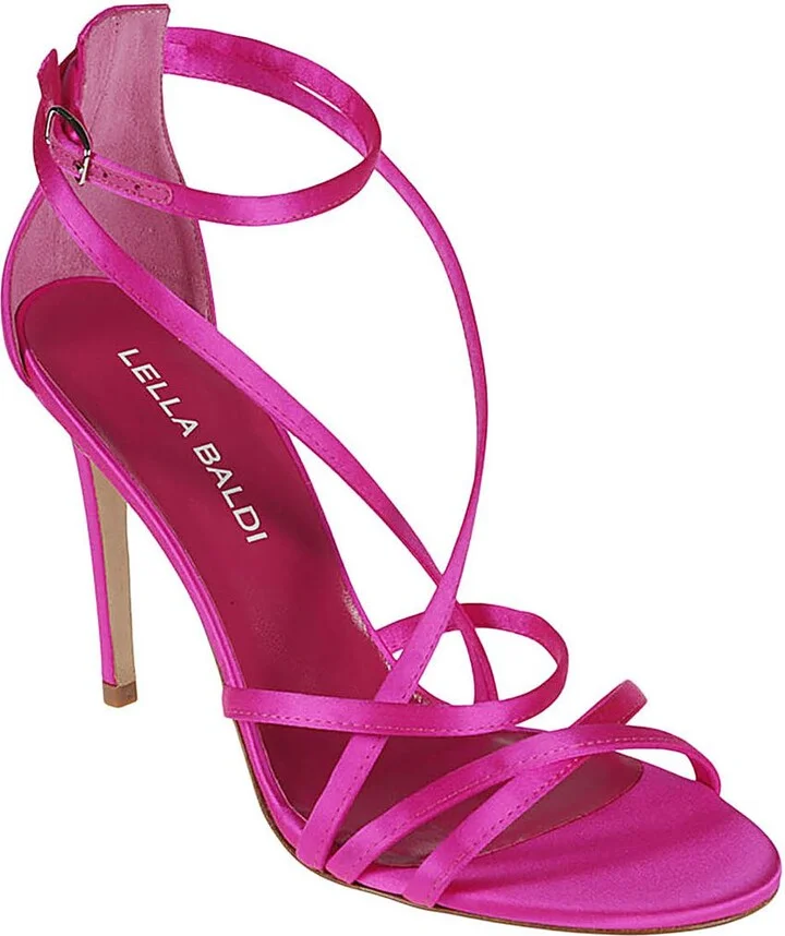 Lella Baldi Satin Sandals - Image 2