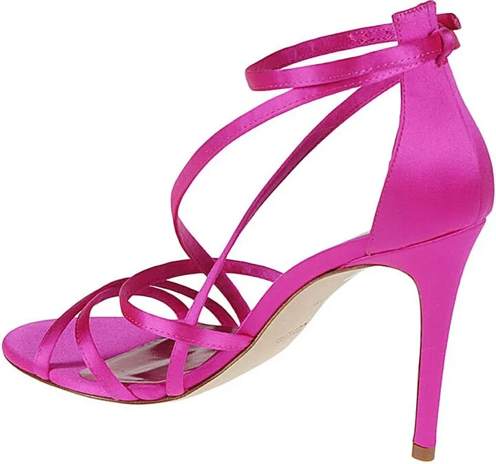Lella Baldi Satin Sandals - Image 3