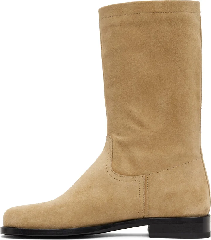 LEMAIRE Beige Soft Workwear Boots - Image 3