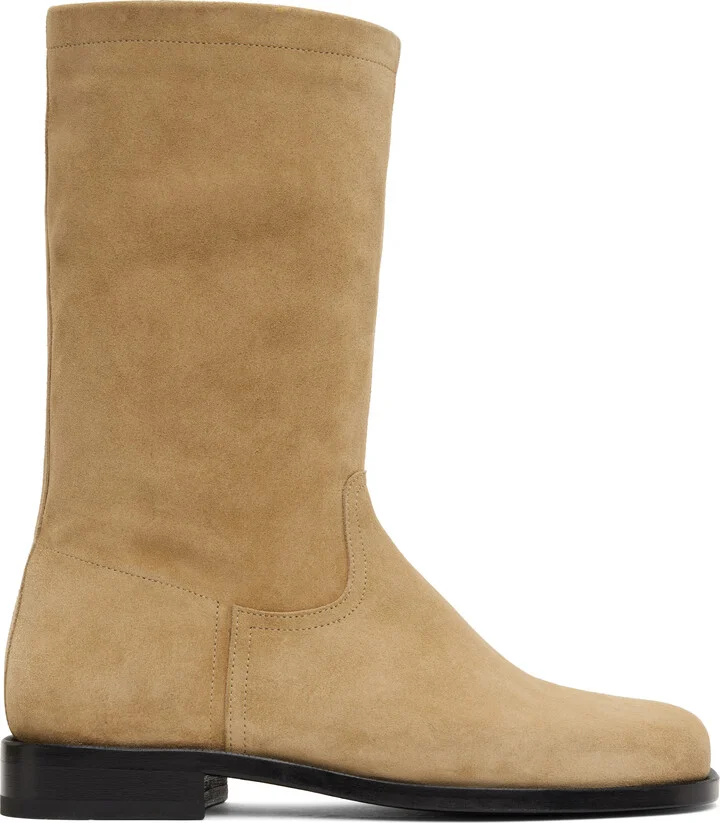 LEMAIRE Beige Soft Workwear Boots