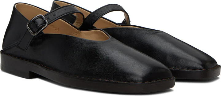 LEMAIRE Black Ballerina Loafers - Image 4
