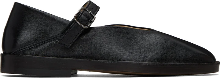 LEMAIRE Black Ballerina Loafers