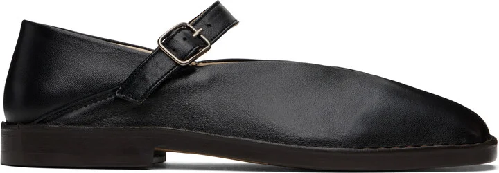 LEMAIRE Black Ballerina Loafers